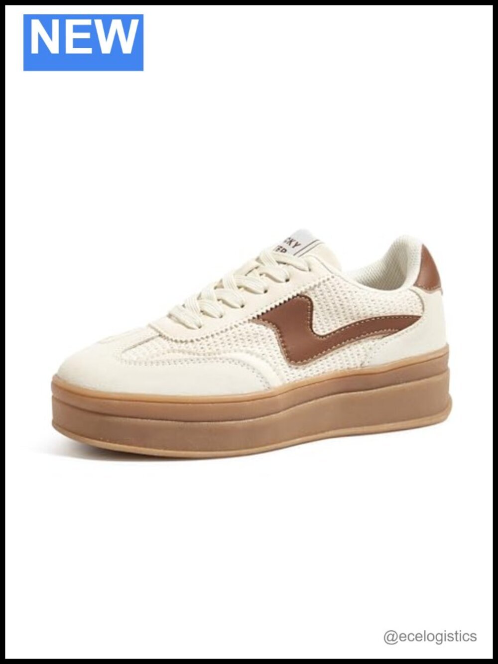 Platform Fashion Sneakers Thick Sole Genuine Leather Suede Gum Sole Low Top